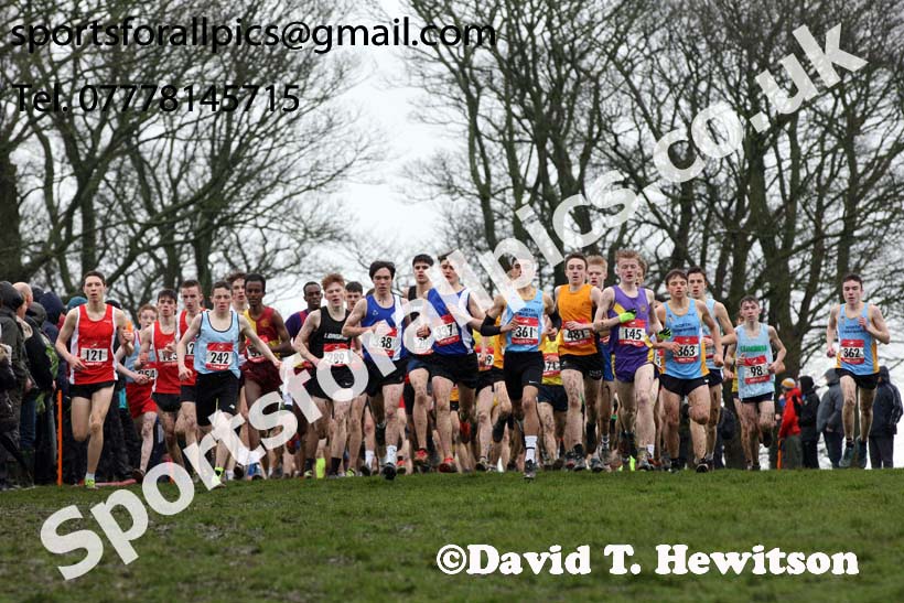 Intermediate boys 2019 New Balance English Schools Cross Country Champs, Temple Newsam, Leeds. Photo:  David T. Hewitson/Sports for All Pics